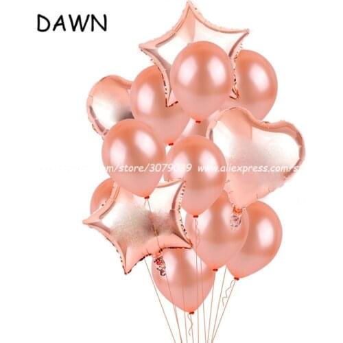 Confetti Air Balloons With Rope Heart Star Gold Champagn Happy Birthday Party Helium Balloon Decorations Wedding Festival Balon