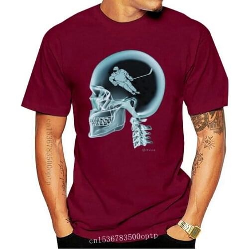 ICE HOCKEY On The Brain Funny MENS T-Shirt Sports Players JERSEY Gift Cool Casual pride t shirt men Unisex New Fashion tshirt