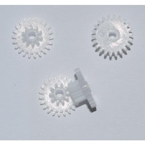 10/100pcs 22+10teeth 2hole double plastic gears/motor reduction gear/diy toy parts technology model part rc car robot22102B