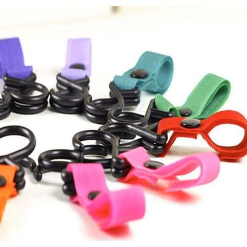 10pcs/Lot Nylon Plastic Baby Stroller Pushchair Car Hanger Hook Strap Multi Purpose