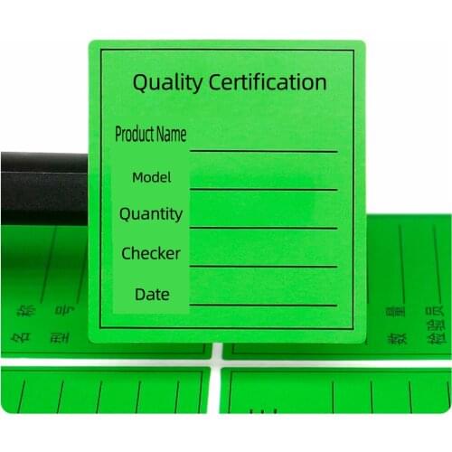 500pcs Adhesive Quality Certification Case Labels Products Inspection Writable QC Stickers