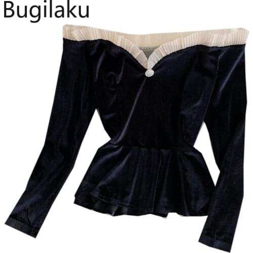 Bugilaku Collar Blouses