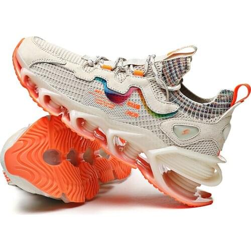 2021 Ventilate Summer Breathable Popcorn Sneakers Knitting Mens shoes Thin Teens Junior Cushions Shock Absorbent Running Shoes