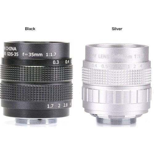 FUJIAN 35mm f1.7 C mount camera CCTV Lens for M4/3 / MFT Mount Camera