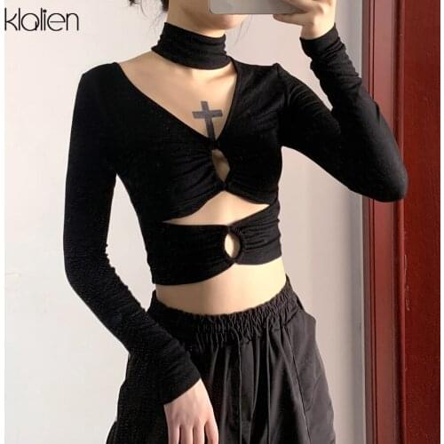 KLALIEN Women's Long Sleeve T-shirts