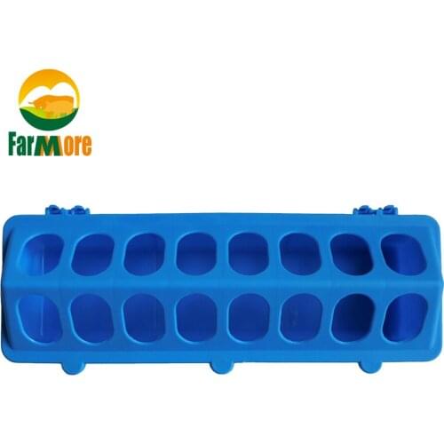30cm Long Poultry Ground Feeder Bird Duck Chicken Feeder Trough Flip Top Farming Tool Feeding Bucket