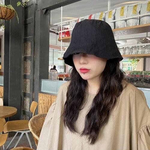 Summer Fashion Retro Thin Fisherman Hat Female Shade Bucket Hat Sunscreen Hat Korean Version