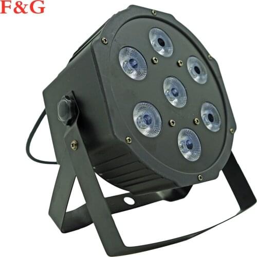 Hot Verkoop En Hight Kwaliteit Platte Led Par 7X1 2 W/7X18W Rgbw Podium Wash Licht DMX512 Controller Dj apparatuur Disco Night C