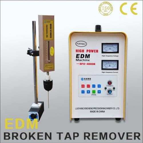Wire erosion machine remove broken tap