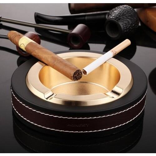 Cigar Metal Creative Ashtray Home Fashion Cigarette Accessories High-end Crafts Smoking Gadget Fathers Day Personality Gift