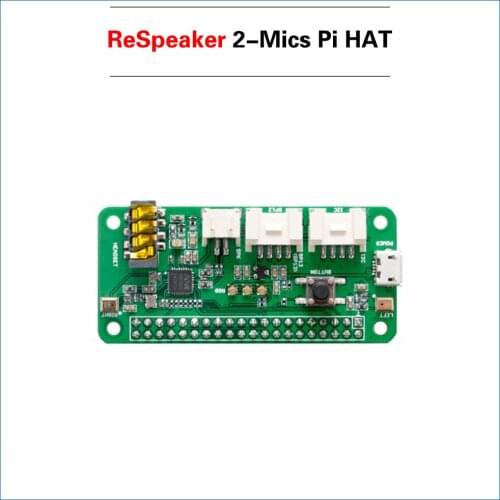 Raspberry Pi ReSpeaker Intelligent Voice Recognition Module Dual Microphone Array for Raspberry Pi0 Pi Zero 4B 3B+/3B