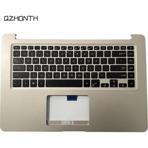 Laptop Used For Asus S510U Palmrest with US Keyboard without Touchpad Gold Color