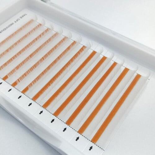NEW 0.07 Crude 1 tray 8-15mm length white color fashion makeup eyelash extension 12 rows