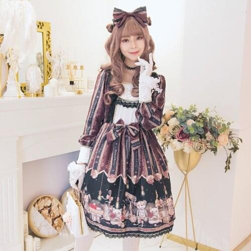 New Lolita Retro Punk Elegant Girl Op Jsk Dress Renaissance Robe Victorienne Tea Party Kawaii Cosplay Lolitas Outfit For Women