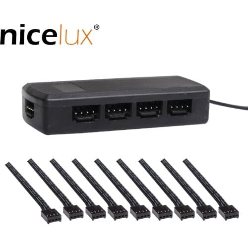 Pluggable Wire Distributor Box for Connect 4pin RGB LED Strip Light 1 to 4 1 to 9 Junction Box Connector