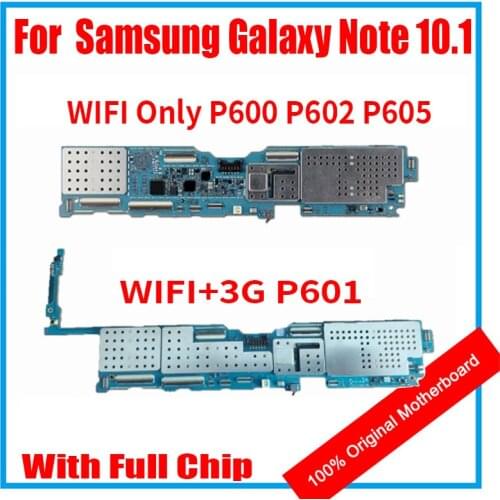 Unlocked Mainboard Android OS Logic Board for Samsung Galaxy Note 10.1 P600 P601 P605 Motherboard Logic with chips logic board