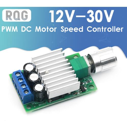 10A 12V-30V PWM DC Motor Speed Controller 12V 24V Adjustable Speed Regulator Dimmer Control Switch for Fan Motor LED Light