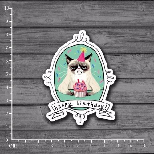 Happy birthday DIY Scrapbooking Stationery Sticker Decor For Ablum Diary Scrapbookin Laptop Notebook New School Supplies[Single]