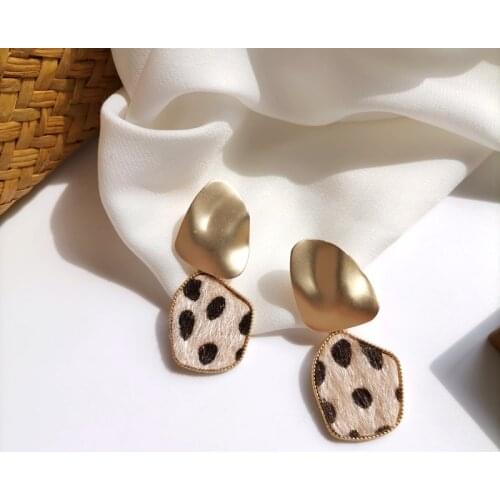 S925 needle Fashon Jewelry Drop Earrings Autumn Winter Jewelry Metal alloy Warm Flocking Earrings For Women Jewelry Gifts