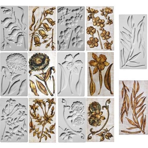 Flower Decoration Silicone Mold Fondant Mould Cake Decorating Tools Chocolate Gumpaste Molds, Sugarcraft, Kitchen Gadget