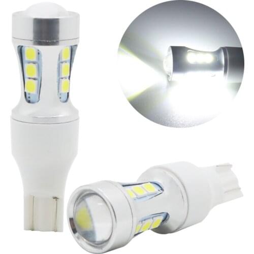 2Pcs T15 Led Bulb W16W Led Canbus 920 921 912 Lamp 1000LM 3030SMD Super Bright Car Reverse Backup Lights 6000K White 12V Auto