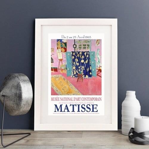 Vintage Poster Matisse Exhibition Poster 1963 Museum Painting Prints Bedroom Wall Art Picture Home Decoration Decor