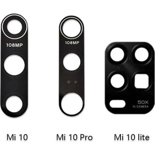 Back Camera Glass for Xiaomi Mi Note 10 pro lite 9 SE CC9 Redmi Note 8 8T 9 9S Rear Camera Cover Lens Adhesive Tape Replacement
