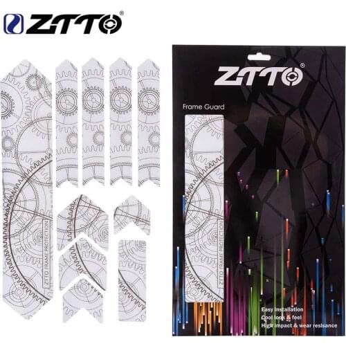 ZTTO 3D MTB Bike Frame Scratch Prevention Stickers Mountain Road Bicycle Frame Paint Protection Removeable Waterproof Protector