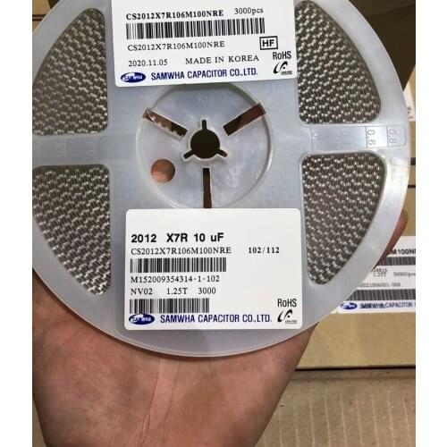 0805 106M 10V 16V 2012 10UF SMD capacitor CS2012X5R106M100NRE spot, Professional component supplier, contact me for more models