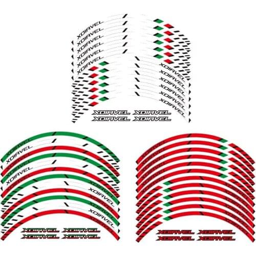 12 X Thick Edge Outer Rim Sticker Stripe Wheel Decals FIT DUCATI XDIAVEL X DIAVEL