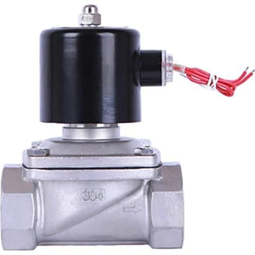 2" Normally Closed Stainless Steel Solenoid Valve 220VAC 12VDC 24VDC Solenoid Valve 1/2 inch