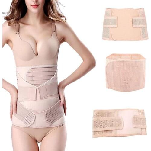 3 In 1 Postpartum Support-pregnant Women Recovery Belly/waist/pelvis Belt Maternity Care Abdomen Shapewear Slimming Girdle