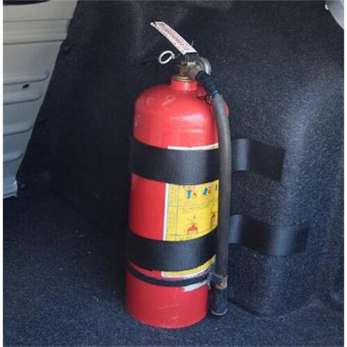 4Ps Car Trunk Storage Content Bag Rapid Fire Extinguisher Holder Nylon Safety Strap Kit For Auto Car SUV Car Styling