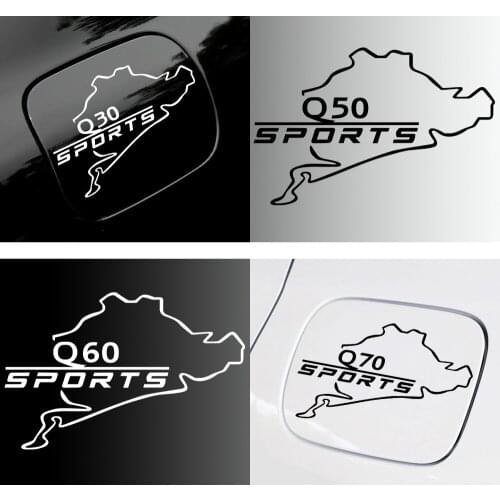 Car Styling Vinyl Tank Cap Trunk Fashion Creative Decoration Decal For Infiniti FX35 Q50 Q30 ESQ QX50 QX60 QX70 EX JX35 G35 G37