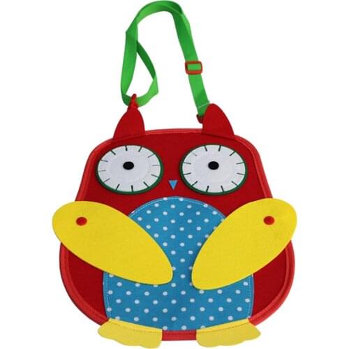 Kids Cloth Owl Busy Board Buckle Skill Montessori Activity Sensory Board Toy