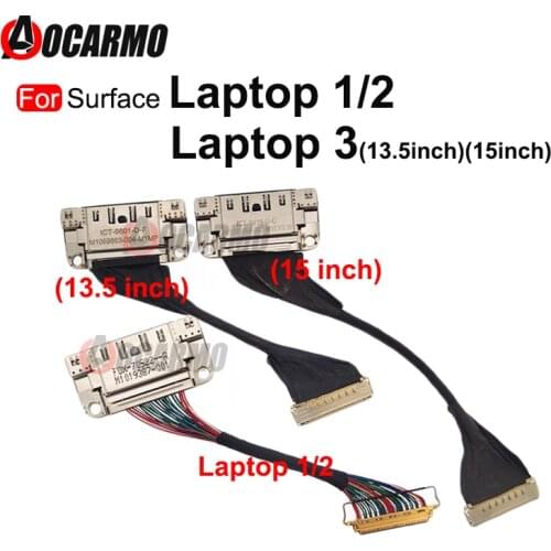 1Pcs For Microsoft Surface Laptop 1 2 3 13.5" 15" USB Charging Port Charger Dock Flex Cable Repair Replacement Parts