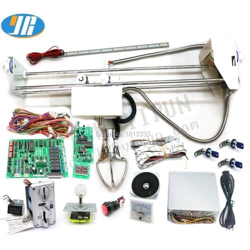 Classic Toy Crane Game Machine DIY Kit With Claw Game Board,Display ,Wire Harness,Power Supply,Led Joystick,Coin Acceptor