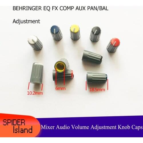 Audio Adjustment Mixer Cap for BEHRINGER EQ FX COMP AUX PAN/BAL Adjustment Auxiliary Knob Cap