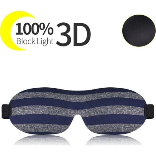 3D Stripe Sleep Mask Sleeping Eye Mask Eyeshade Cover Shade Eye Patch Women Men Soft Portable Blindfold Travel Rest Eyepatch