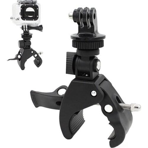 Delicate New Reusable Handlebar Clamp Roll Bar Mount+Tripod Adapter for GoPro Hero 1 2 3 3