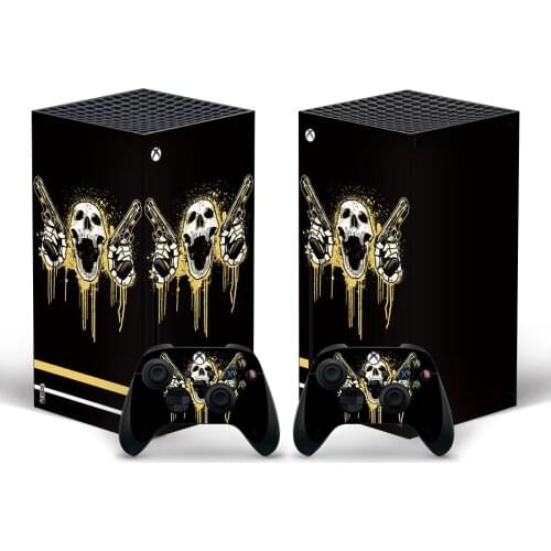 Hip Hop Skull Style Xbox Series X Skin Sticker for Console & 2 Controllers Decal Vinyl Protective Skins Style 1
