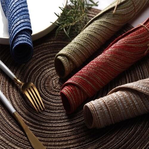 Non-Slip Insulation Pad Cotton Yarn Place Mat Home Non-Slip Insulation Pad Round Non-Slip Insulation Pad Nordic Wind Cotton Meal