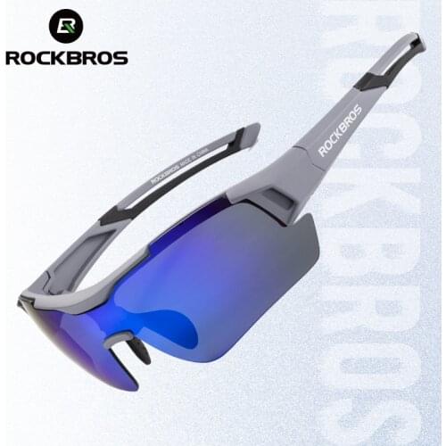ROCKBROS Mens Cycling Glasses Polarized Color Change Photochromic Cycling Sunglasses Womens Bike Glasses Cycle Eyewear Goggles
