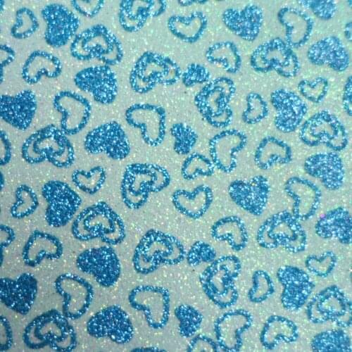 Factory wholesale soulmate decorative handicrafts Glitter PU leather fabric material