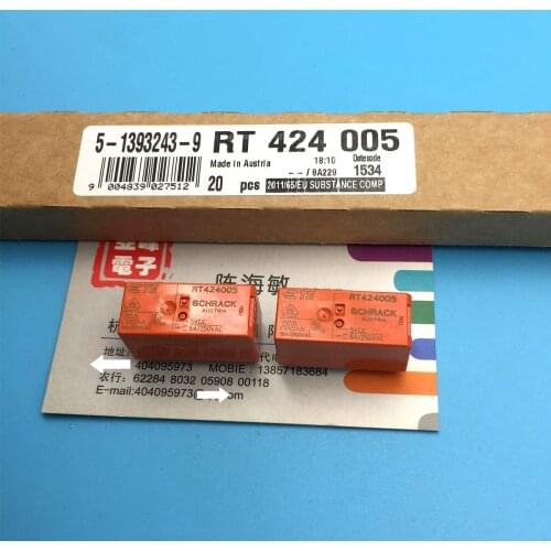Original RT424005 8PIN 8A 250VAC relays