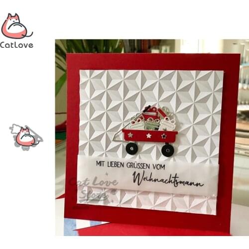 Sleigh Tree Gift Metal Cutting Dies Scrapbooking Stencil Die Cuts Card Making DIY Decorative Craft Embossing New Dies For 2020