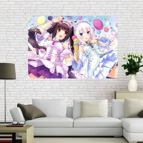 Custom Anime NEKOPARA Poster Wall For Home Art Decoration Poster Canvas Fabric Cloth HD Printing No Frame Not Fade A12.2