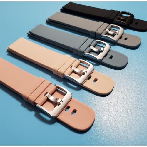 Solid color silicone strap for COLMI P8 / LAND 1 / SKY 2 SMARTWATCH Watchband For Huami Amazfit GTS / Bip / GTR 42mm Wrist Band