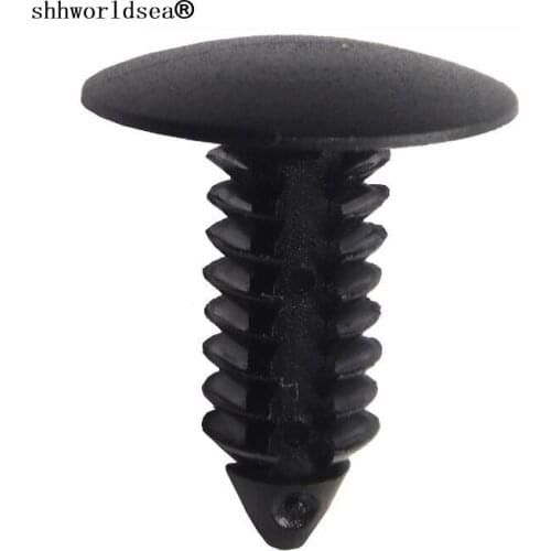 Shhworldsea 20pcs Auto Fastener fit 8mm Hole Nylon Car Clips Fender Bumper Shield Retainer Plastic Rivet For GM Ford Chrysler