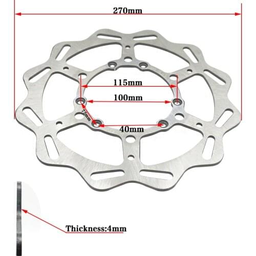 Motorcycle Brake Disc Pad Friction Plate Of 270 mm For CRF250r 450 r 2008-2018 BOSUER M2 M4